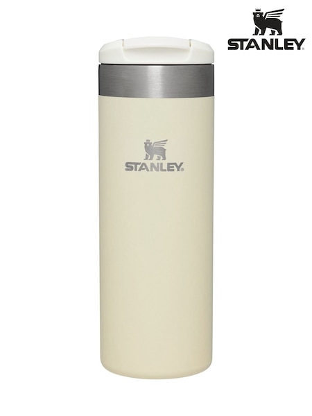 Stanley Cream Metallic Aerolight Transit Travel Mug 0.47L (AB2874) | £38