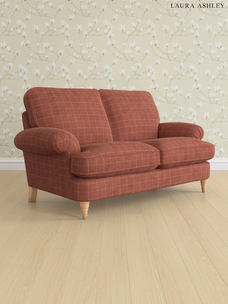 Carolyn Check/Terracotta Orange Beaumaris By Laura Ashley (AB2876) | £1,300