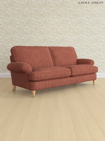 Carolyn Check/Terracotta Orange Beaumaris By Laura Ashley (AB2876) | £1,500
