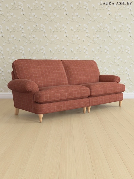 Carolyn Check/Terracotta Orange Beaumaris By Laura Ashley (AB2876) | £1,600