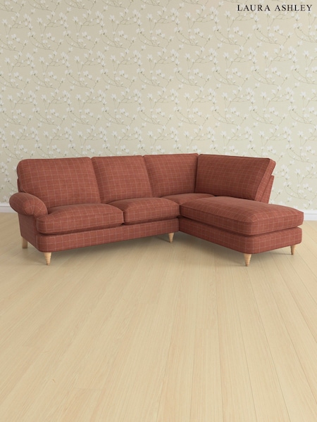 Carolyn Check/Terracotta Orange Beaumaris By Laura Ashley (AB2876) | £2,450