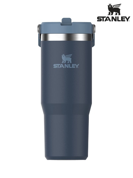Stanley Navy IceFlow Flip Straw Tumbler Water Bottle 0.89L (AB2878) | £43