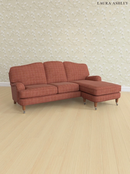 Carolyn Check/Terracotta Orange Lynden By Laura Ashley (AB2881) | £2,400
