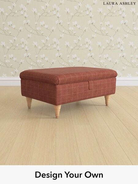 Carolyn Check/Terracotta Orange Beverley By Laura Ashley (AB2886) | £575