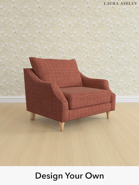 Carolyn Check/Terracotta Orange Beverley By Laura Ashley (AB2886) | £1,050