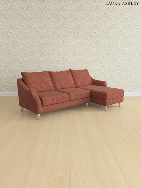 Carolyn Check/Terracotta Orange Beverley By Laura Ashley (AB2886) | £2,275