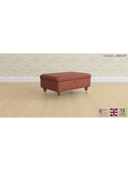 Carolyn Check/Terracotta Orange Kingston By Laura Ashley (AB2887) | £575