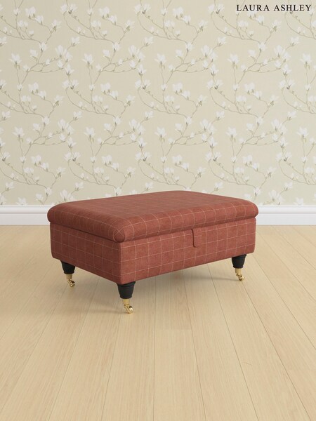 Carolyn Check/Terracotta Orange Kingston By Laura Ashley (AB2887) | £575
