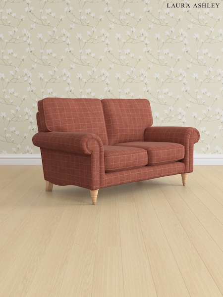 Carolyn Check/Terracotta Orange Kingston By Laura Ashley (AB2887) | £1,200