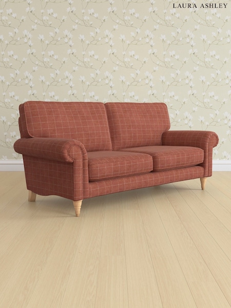 Carolyn Check/Terracotta Orange Kingston By Laura Ashley (AB2887) | £1,400