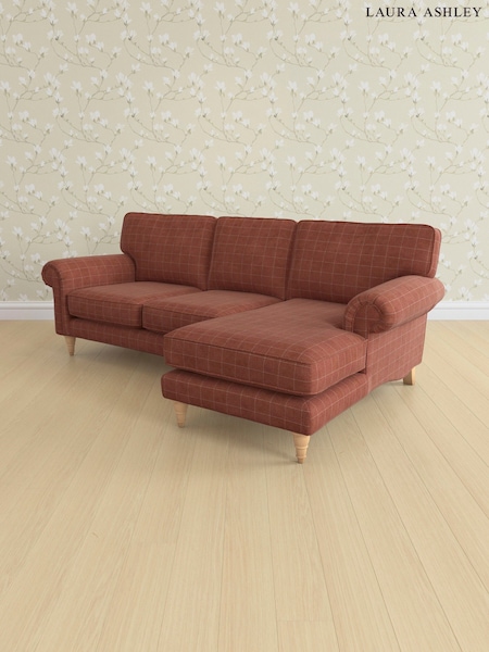 Carolyn Check/Terracotta Orange Kingston By Laura Ashley (AB2887) | £2,225