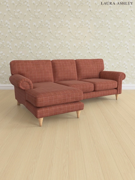 Carolyn Check/Terracotta Orange Kingston By Laura Ashley (AB2887) | £2,225