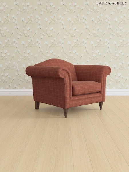Carolyn Check/Terracotta Orange Gloucester By Laura Ashley (AB2888) | £900