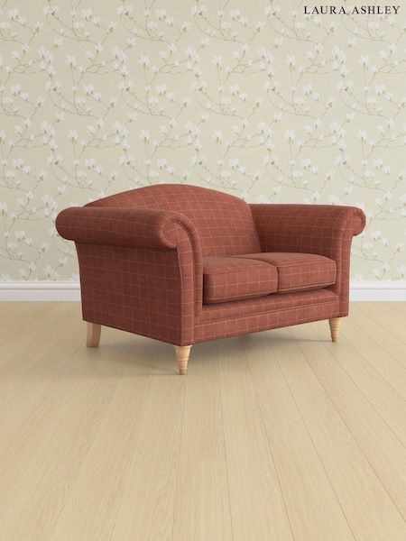 Carolyn Check/Terracotta Orange Gloucester By Laura Ashley (AB2888) | £1,200