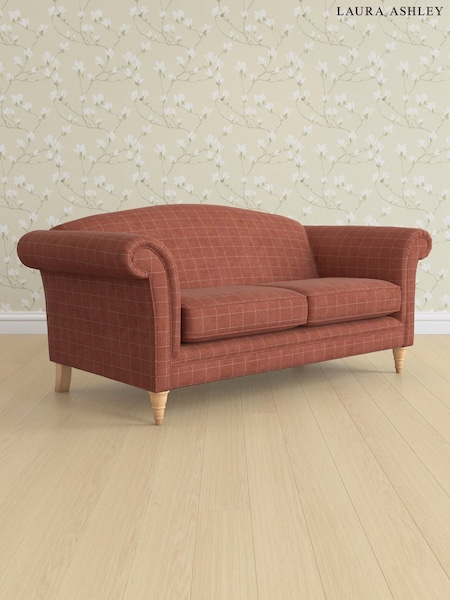 Carolyn Check/Terracotta Orange Gloucester By Laura Ashley (AB2888) | £1,400