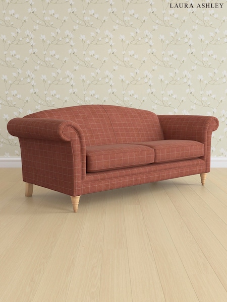 Carolyn Check/Terracotta Orange Gloucester By Laura Ashley (AB2888) | £1,500