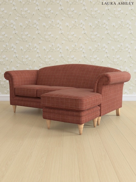 Carolyn Check/Terracotta Orange Gloucester By Laura Ashley (AB2888) | £1,900