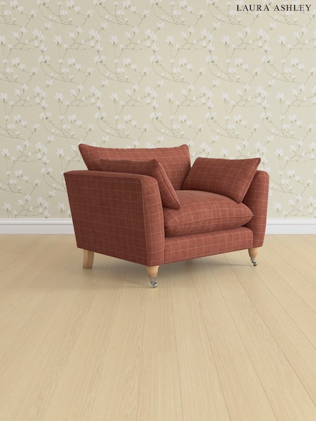 Carolyn Check/Terracotta Orange Casterton By Laura Ashley (AB2889) | £1,050