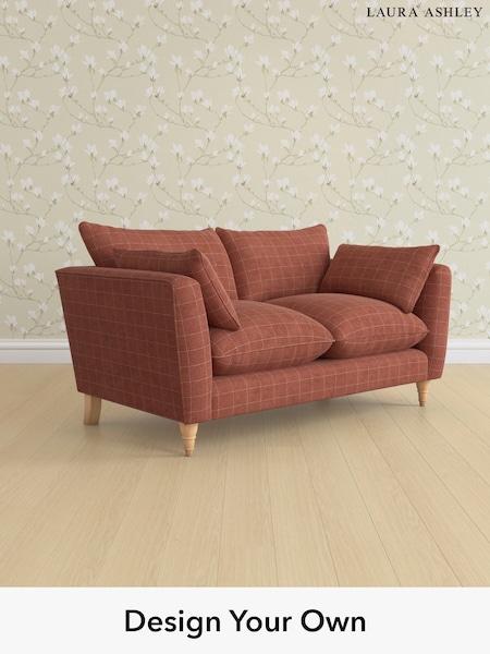 Carolyn Check/Terracotta Orange Casterton By Laura Ashley (AB2889) | £1,300