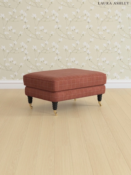 Carolyn Check/Terracotta Orange Lynden Scatter Back By Laura Ashley (AB2900) | £575
