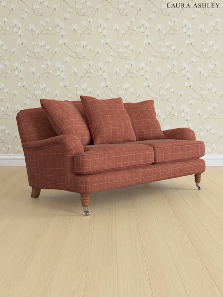 Carolyn Check/Terracotta Orange Lynden Scatter Back By Laura Ashley (AB2900) | £1,350