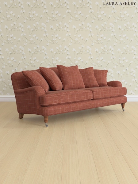 Carolyn Check/Terracotta Orange Lynden Scatter Back By Laura Ashley (AB2900) | £1,550