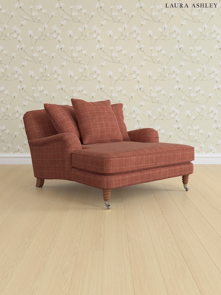 Carolyn Check/Terracotta Orange Lynden Scatter Back By Laura Ashley (AB2900) | £1,250