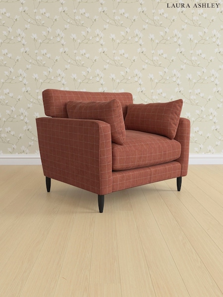 Carolyn Check/Terracotta Orange Radcliffe By Laura Ashley (AB2901) | £1,150