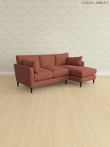 Carolyn Check/Terracotta Orange Radcliffe By Laura Ashley (AB2901) | £2,575