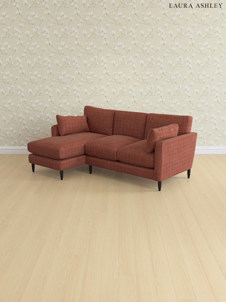 Carolyn Check/Terracotta Orange Radcliffe By Laura Ashley (AB2901) | £2,575