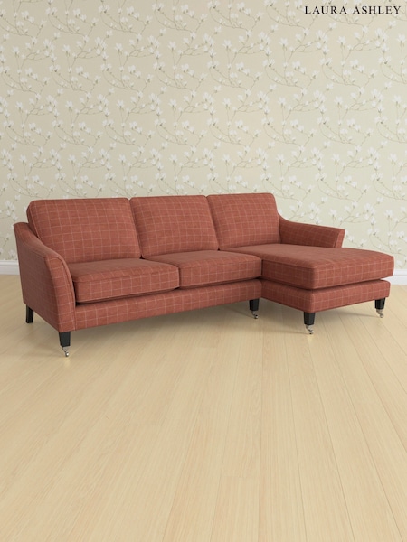 Carolyn Check/Terracotta Orange Marford By Laura Ashley (AB2903) | £2,150