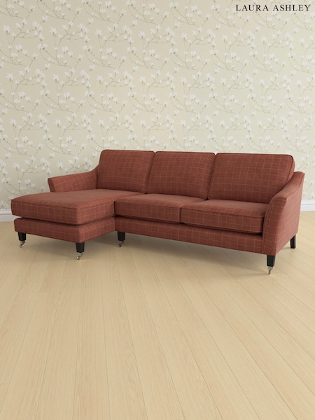 Carolyn Check/Terracotta Orange Marford By Laura Ashley (AB2903) | £2,150
