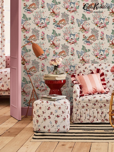 Cath Kidston Natural Painted Kingdom 10M Wallpaper (AB3334) | £42
