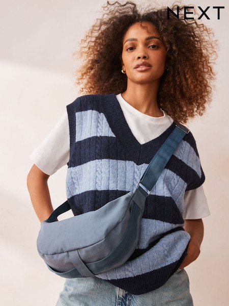 Blue Sling Cross-Body Bag (AB3569) | £18
