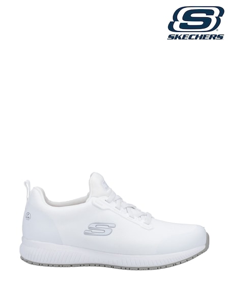 White - Regular Skechers Squad Sr Myton Occupational Shoes