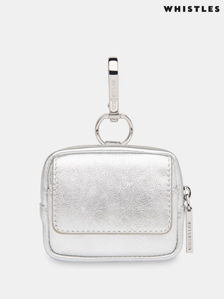 Whistles Silver Bibi Keyring Purse (AB3639) | £39