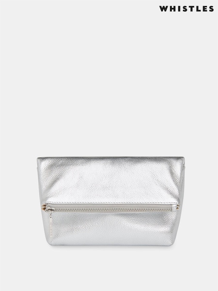 Whistles Silver Cecilia Make Up Bag (AB3650) | £59