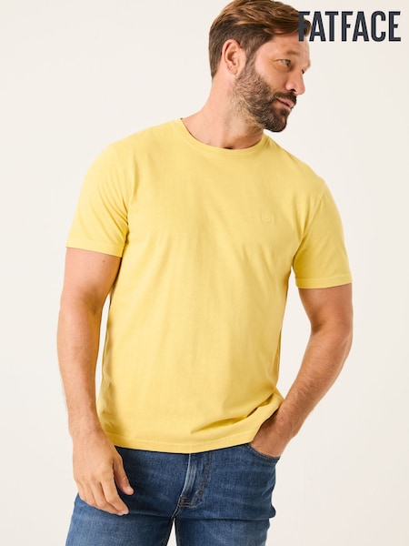 FatFace Lulworth Light Yellow T-Shirt (AB3685) | £22.50