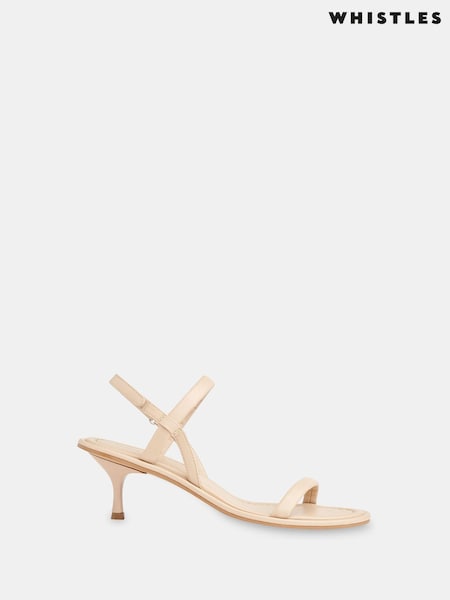 Whistles Nude Enslee Heeled Sandals (AB3956) | £139