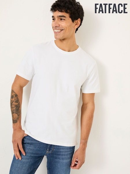 FatFace Lulworth White T-Shirt (AB4053) | £22.50