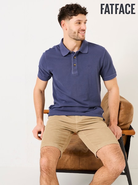 FatFace Blue Denim Pique Polo (AB4061) | £29.50