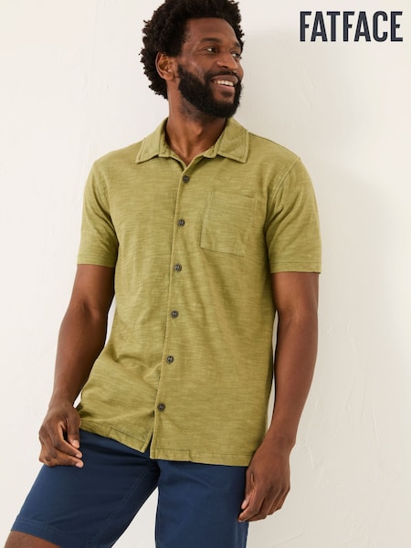 FatFace Truro Green Jersey Shirt (AB4065) | £35