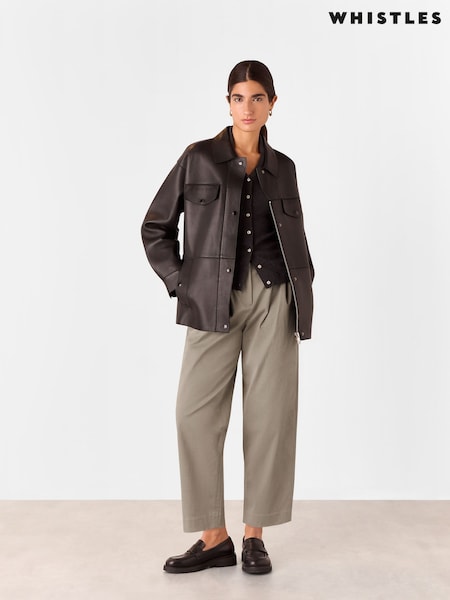 Whistles Nude Bethany Barrel Leg Trousers (AB4413) | £99
