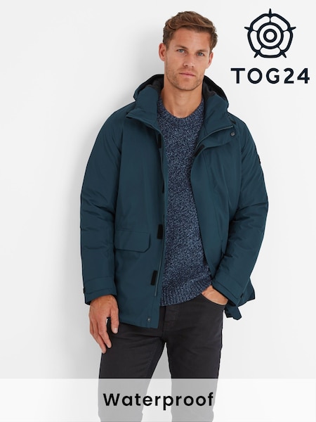 Tog 24 Green Mens Pawter Waterproof Parka (AB4518) | £200