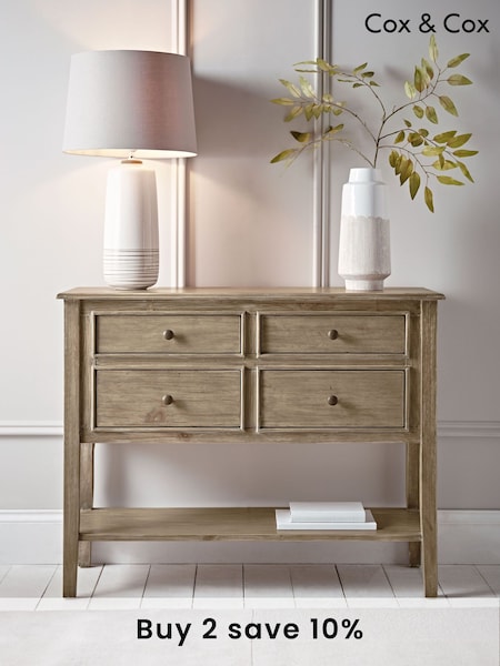 Cox & Cox Limewashed Camille Chest of Drawers (AB4581) | £625