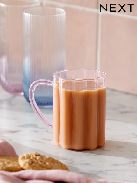 Pink Ottile Glass Mug (AB4794) | £9.50