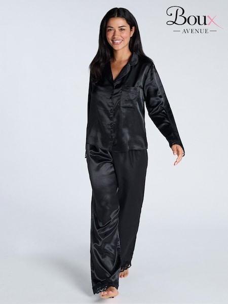Boux Avenue Amelia Satin Long Pyjamas Set (AB4811) | £45