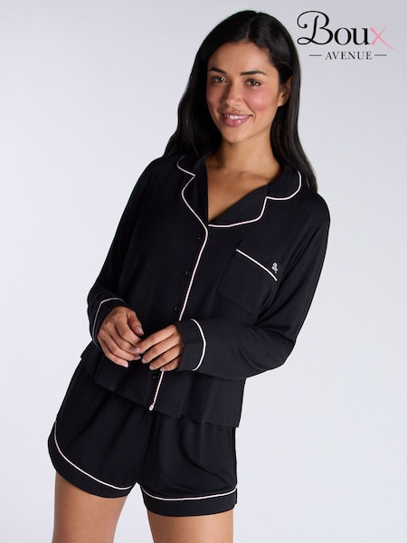Boux Avenue Modal Long Sleeve Pyjama Short Set (AB4923) | £40