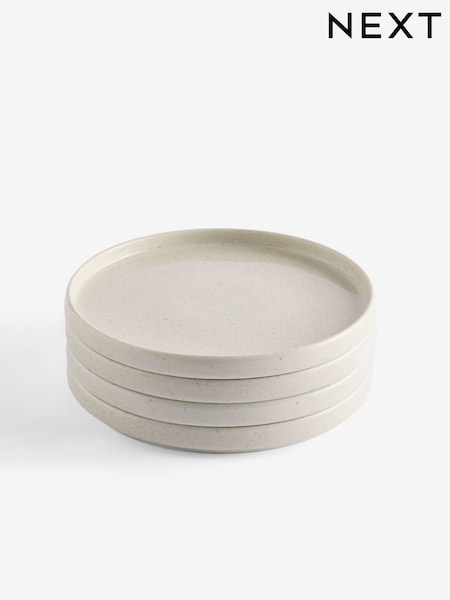 Set of 4 Natural Cream Hayden Side Plates (AB4968) | £24