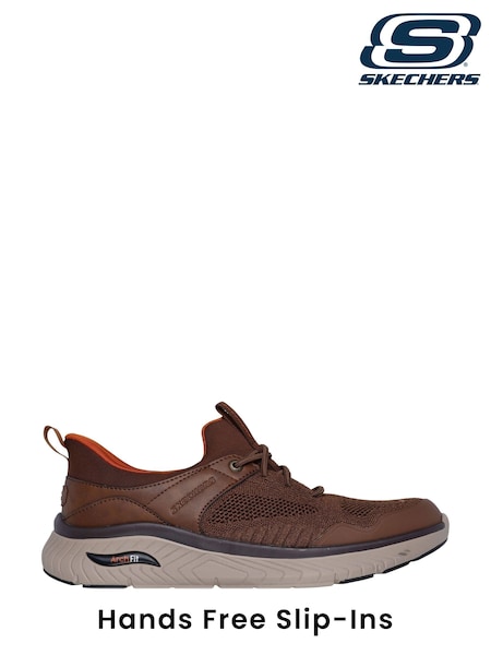 Skechers Brown Arch Fit Crosser Emeric Trainers (AB5254) | £79